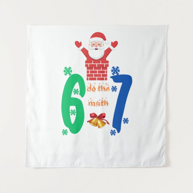 Tapete De Parede Do The Math 67 Meme Christmas (Frente)