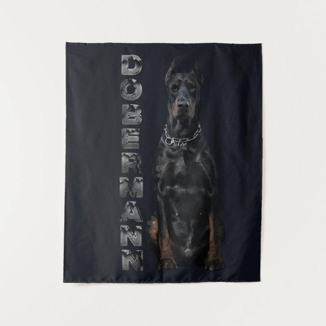 Tapete De Parede Doberman Pinscher (Frente)