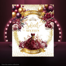 Doce Dezesseis Balões de Borgonha Aquarela