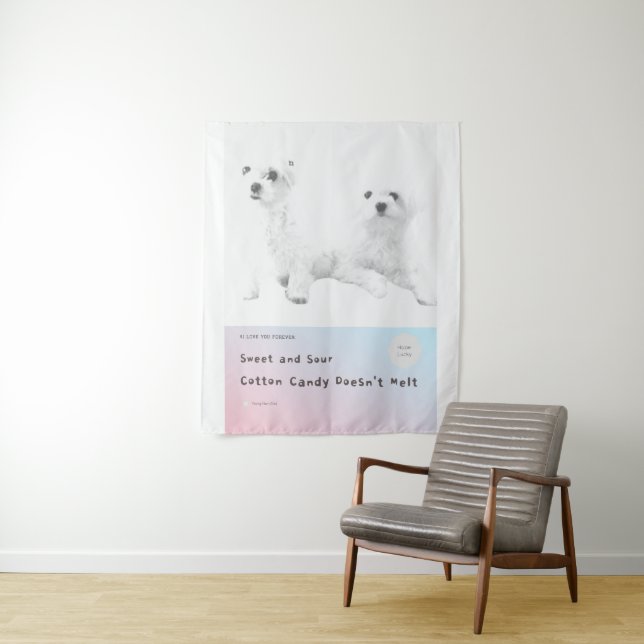 Tapete De Parede Doce e doce de algodão não derrete (In Situ)