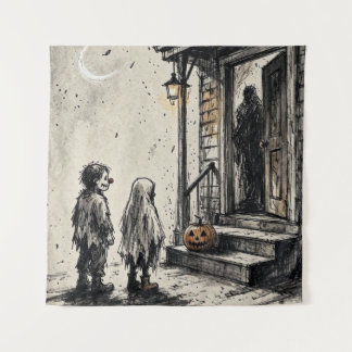 Tapete De Parede Doce ou travessura Halloween Horror