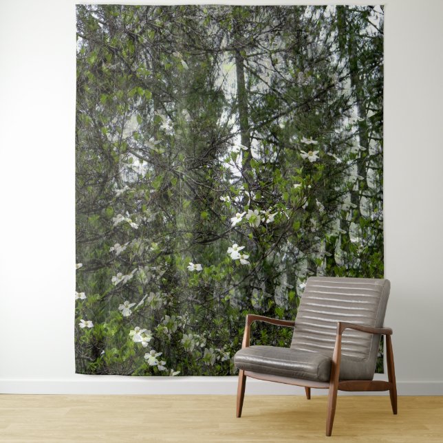 Tapete De Parede Dogwoods Girando.... (In Situ)