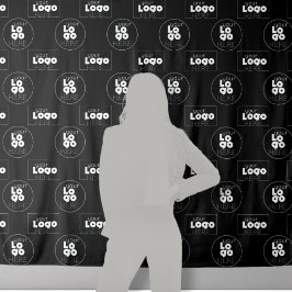 Tapete De Parede Dois Logo Preto Step + Repeat Fundo para Fotografi