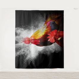 Tapete De Parede Dois Roosters