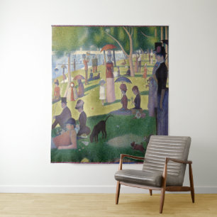 Tapete De Parede Domingo em La Grande Jatte por Georges Seurat