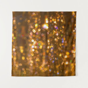 Tapete De Parede Dourado Natal: Fundo Abstrato de desfocado