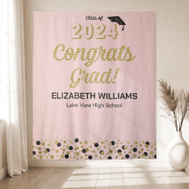 Tapete De Parede Dourado Script Confetti Congrats Formando Plano de