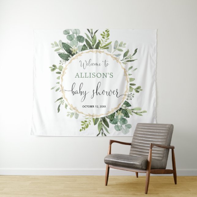 Tapete De Parede Dourado sinal de fundo do chá de fraldas de fundo  (In Situ (Horizontal))