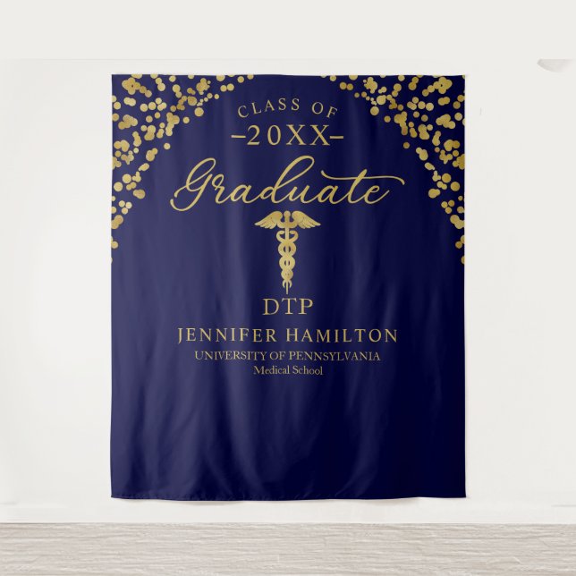 Tapete De Parede Doutor em Fisioterapia Grad Backdrop (Frente)