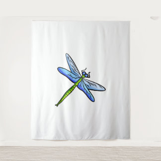 Tapete De Parede Dragonfly Azul