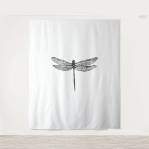 Tapete De Parede Dragonfly Sketch
