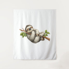 Tapete De Parede Dreaming Sloth on a Branch