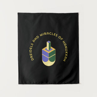 TAPETE DE PAREDE DREIDELS AND MIRACLES OF HANUKKAH