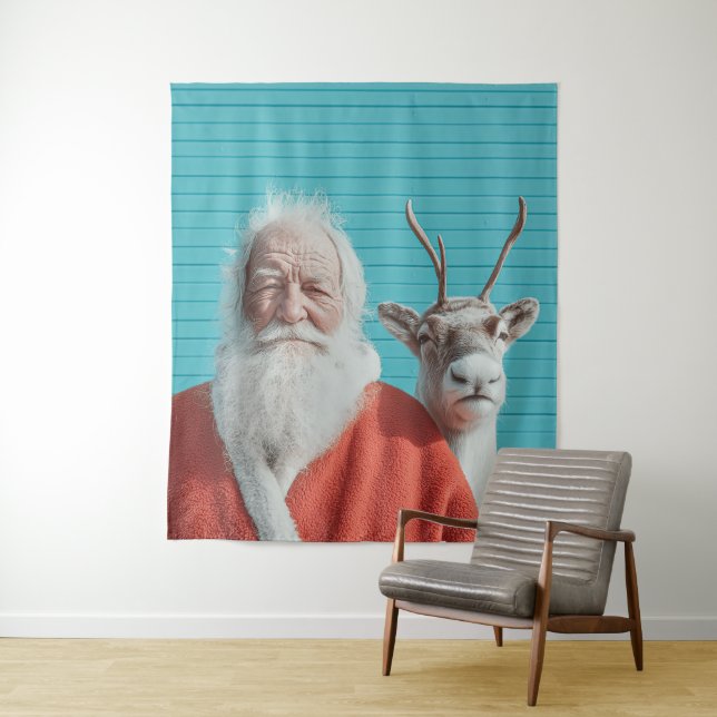 Tapete De Parede Duo de Férias de Natal e Rena (In Situ)