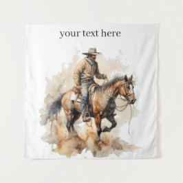 Tapete De Parede Dusty Trail Ride em Watercolor, personalizado