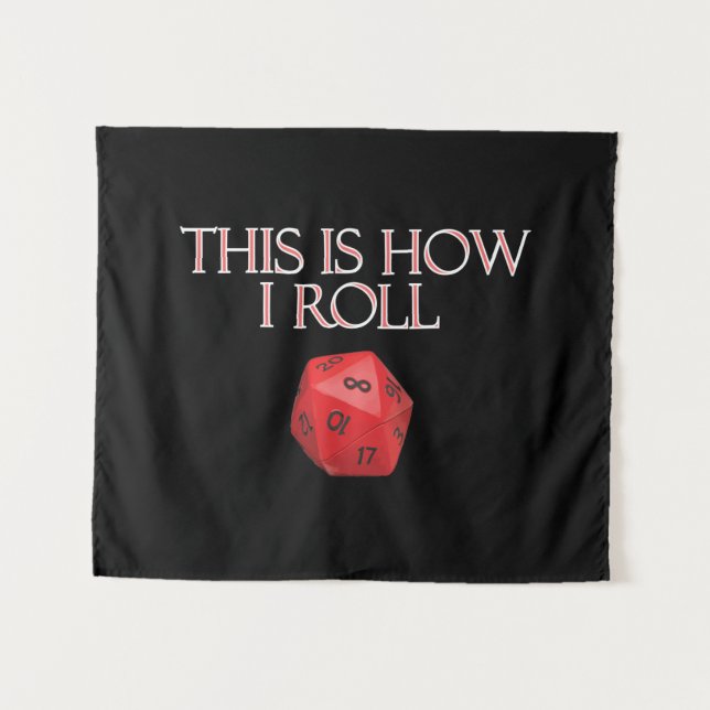 Tapete De Parede É Assim Que Eu Rolo Um Engraçado Dice RPG (Frente (Horizontal))
