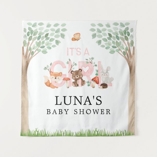 Tapete De Parede É uma Chá de fraldas de madeira (Frente)