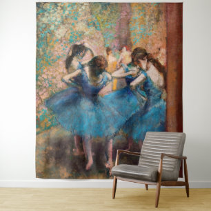 Tapete De Parede Edgar Degas - Dançarinos em azul