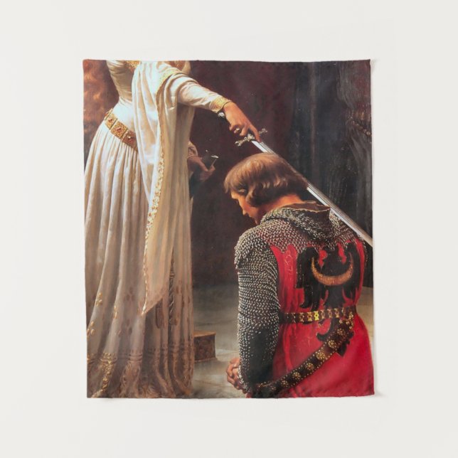 Tapete De Parede Edmund Blair Leighton - A Accolada (Frente)