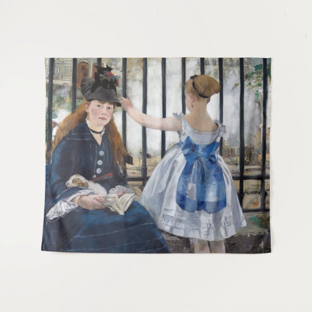 Tapete De Parede Edouard Manet - A Via Ferroviária (Frente (Horizontal))
