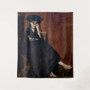 Tapete De Parede Edouard Manet - Berthe Morisot com um Leque