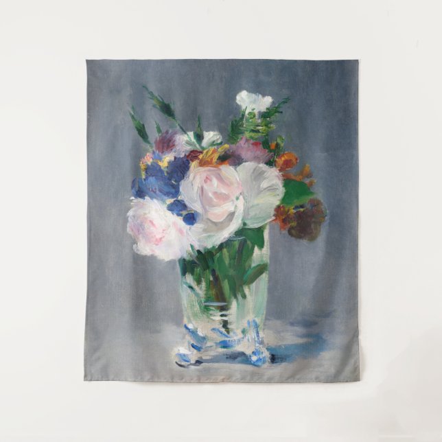 Tapete De Parede Edouard Manet - Flores num Vaso Cristal (Frente)
