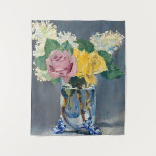Tapete De Parede Edouard Manet - Lilases e Rosas