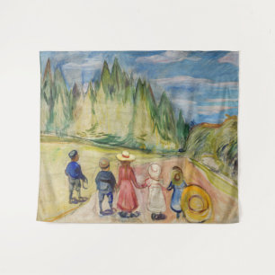 Tapete De Parede Edvard Munch - A Floresta de Fairytale