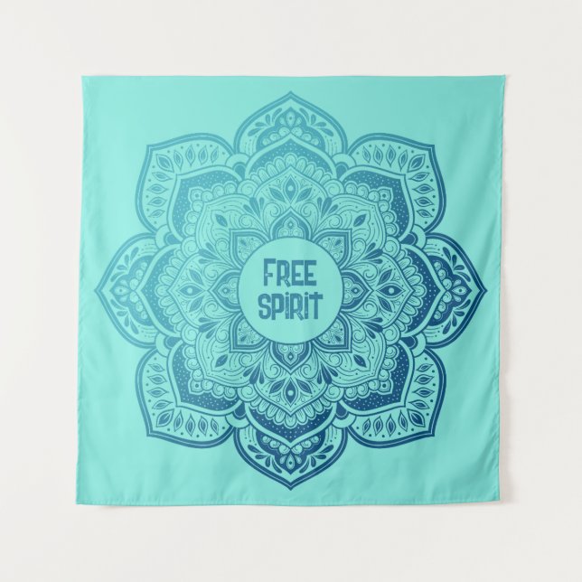 Tapete De Parede Eira Mandala Personalized Tapestry (Frente)