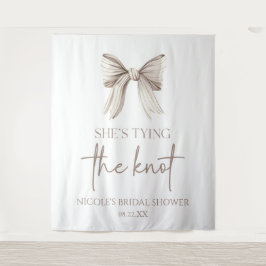 Tapete De Parede Ela é Chá de panela Arco branco de Casando