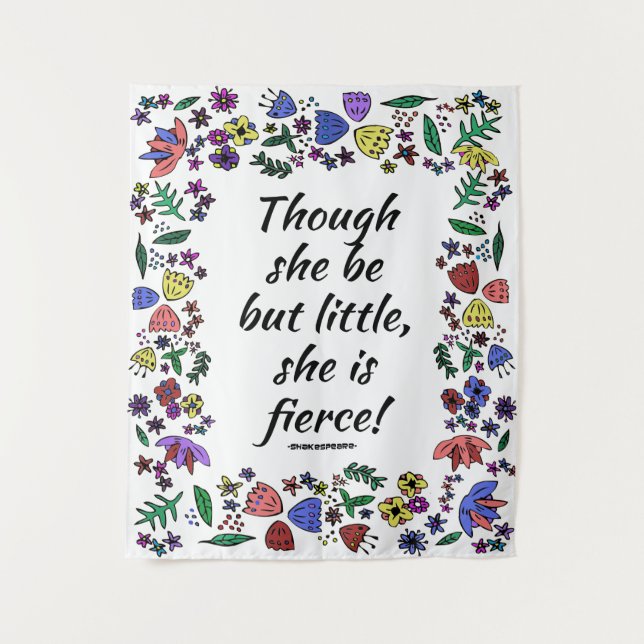 Tapete De Parede Ela é Fierce Médio (Frente)