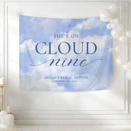 Tapete De Parede Ela Está no Azul Nove Nuvens Chá de Noiva
