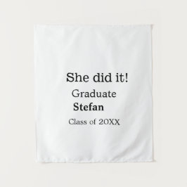 Tapete De Parede Ela fez adicionar nome de graduação turma de 20XX 