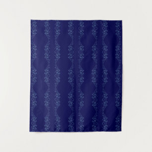 Tapete De Parede Electric Blue Neural Horizon Abstract Pattern