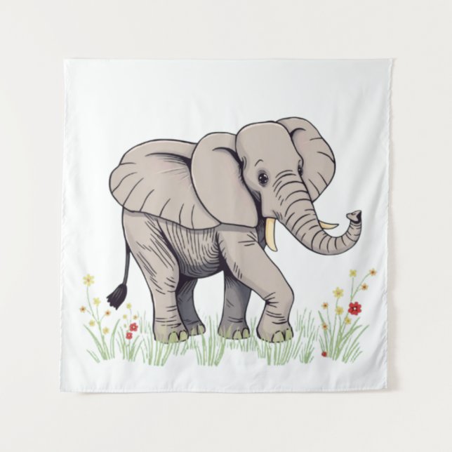 Tapete De Parede Elefante (Frente)