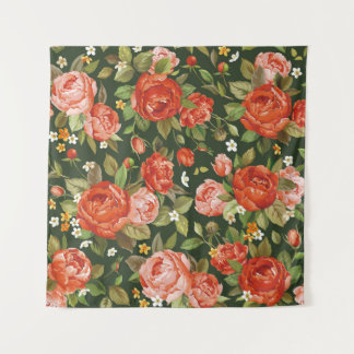 Tapete De Parede Elegância de Peônia: Papel de Parede Floral Gráfic