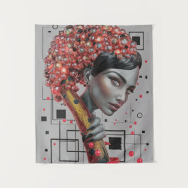 Tapete De Parede Elegância em Linhas: Profundidade 3D de uma Prof L