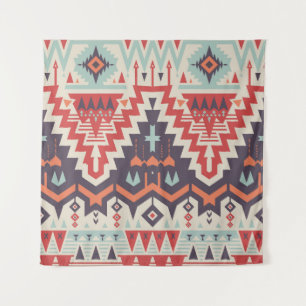 Tapete De Parede Elegância Tribal: Impressão de Étnica Geométrica