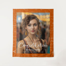 Tapete De Parede Elegant Orange Math Congratulations Photo Graduate