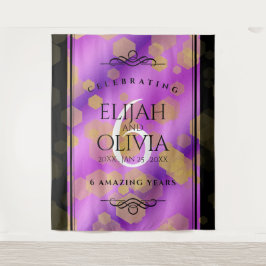 Tapete De Parede Elegante 6º Aniversário de Casamento de Ámética