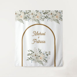 Tapete De Parede Elegante Cerimônia de Casamento Personalizada 