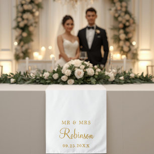 Tapete De Parede Elegante corredor de mesa de decoração de casament