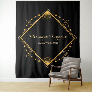 Tapete De Parede Elegante Fundo de Diamante Dourado para Fotografia