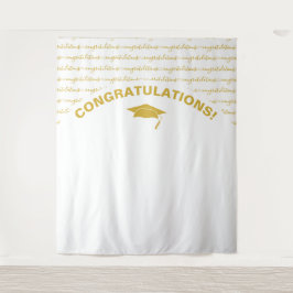 Tapete De Parede Elegante Graduação em Ouro Branco