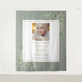 Tapete De Parede Elegante Greenery Foto Funeral Memorial