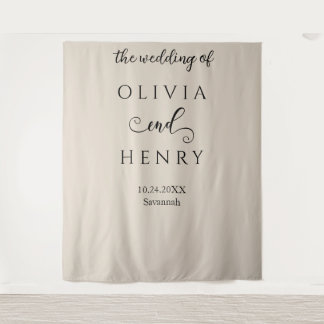 Tapete De Parede Elegante Minimalista Faixa de Casamento Bege
