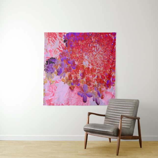 Tapete De Parede Elegante Roxo e Laranja (In Situ)