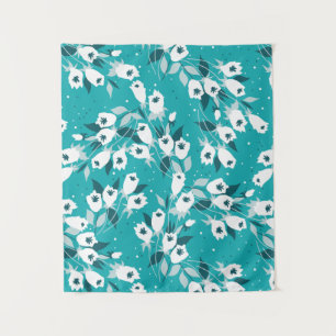 Tapete De Parede Elegante Tulip Flower Pattern Botanical Art Design