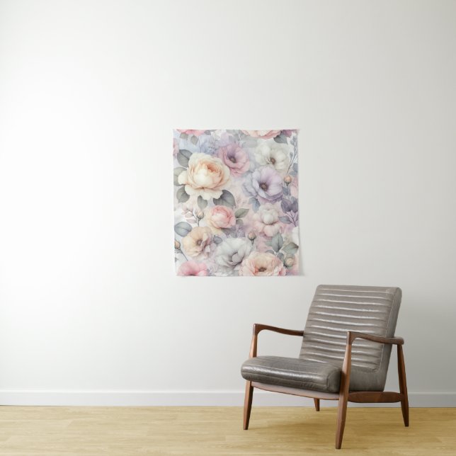 Tapete De Parede Elegantes Flores de Rosa (In Situ)