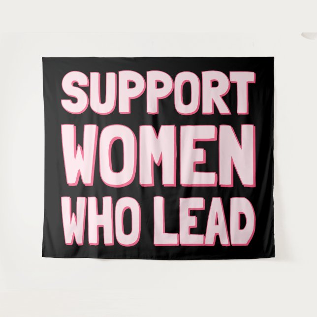 Tapete De Parede Eleições Feministas - Apoiem Mulheres Que Lideram  (Frente (Horizontal))